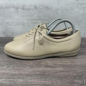 Easy Spirit Shoes Womens 7 Leather Oxford Motion Low Top Brown Casual Comfort